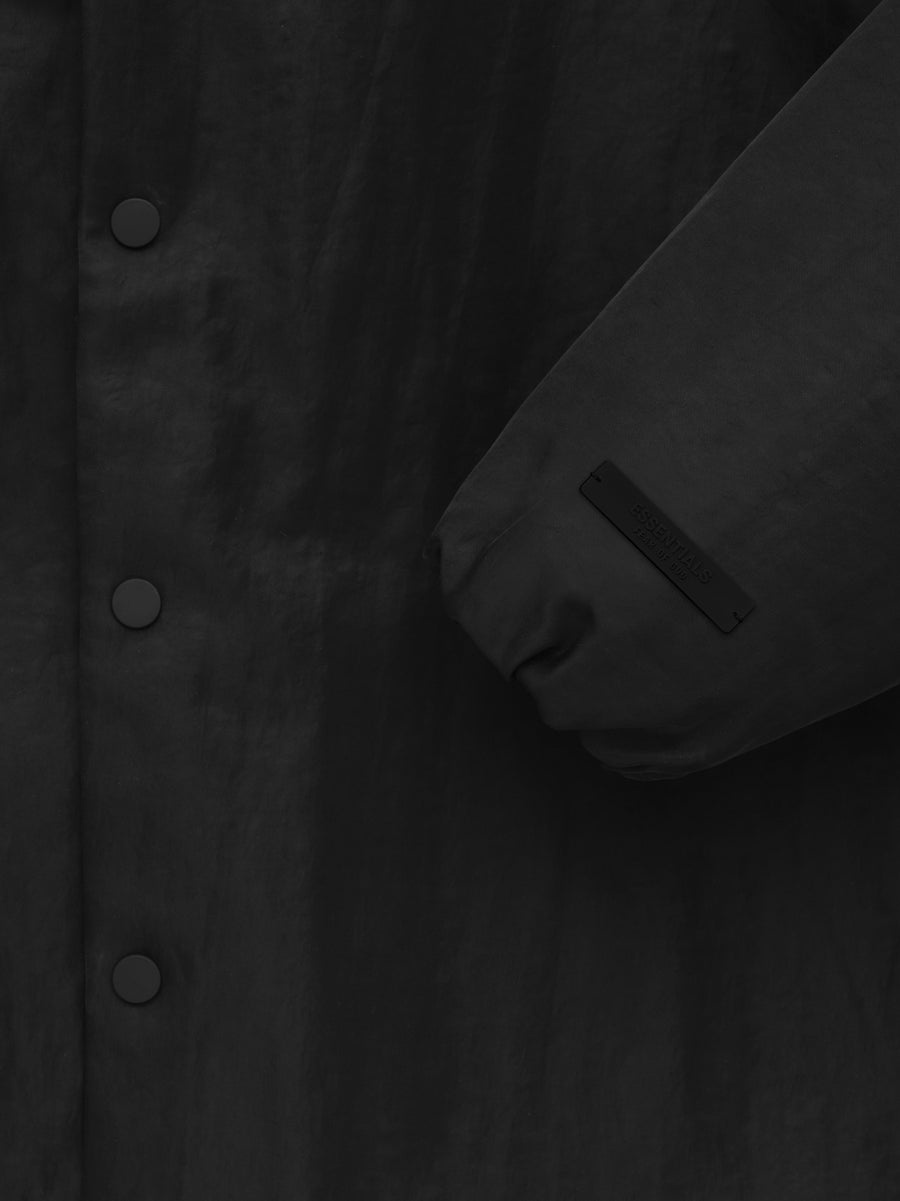 Textured Nylon Hooded Coaches Jacket - 3