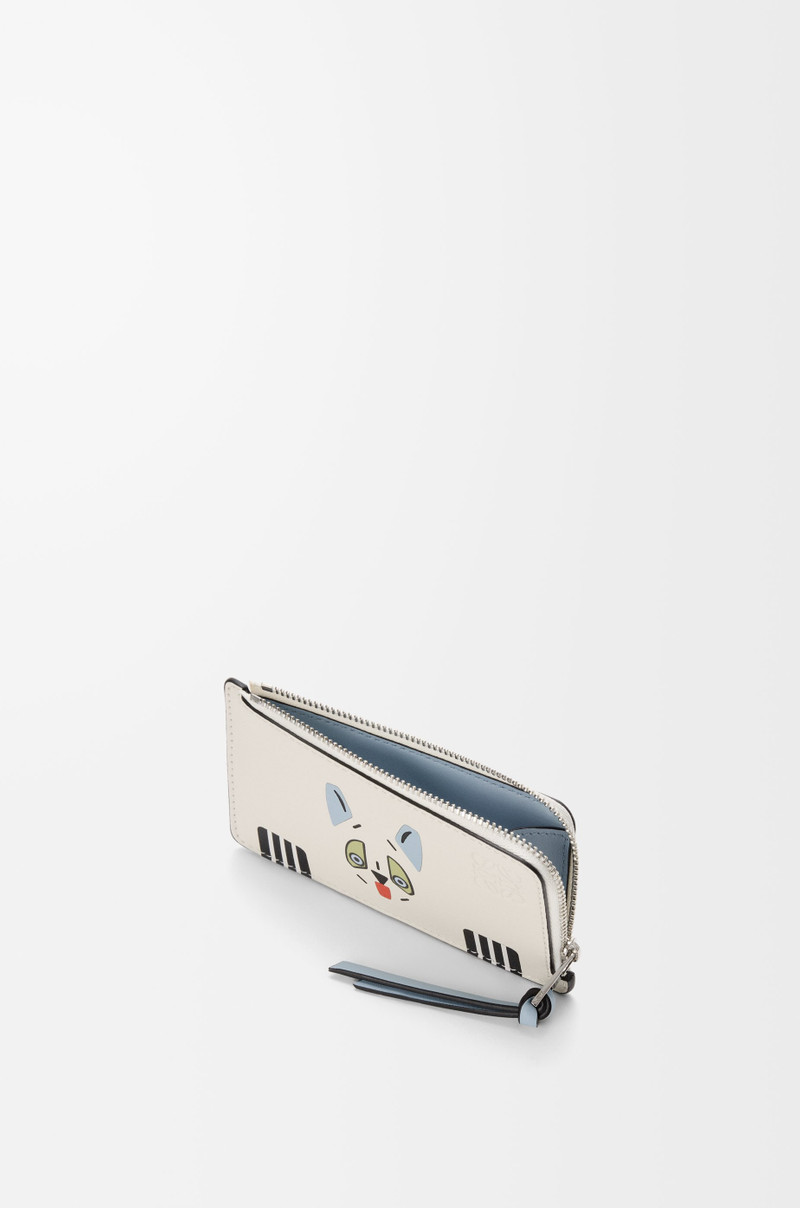 Loewe Futurist Cat coin cardholder in classic calfskin outlook