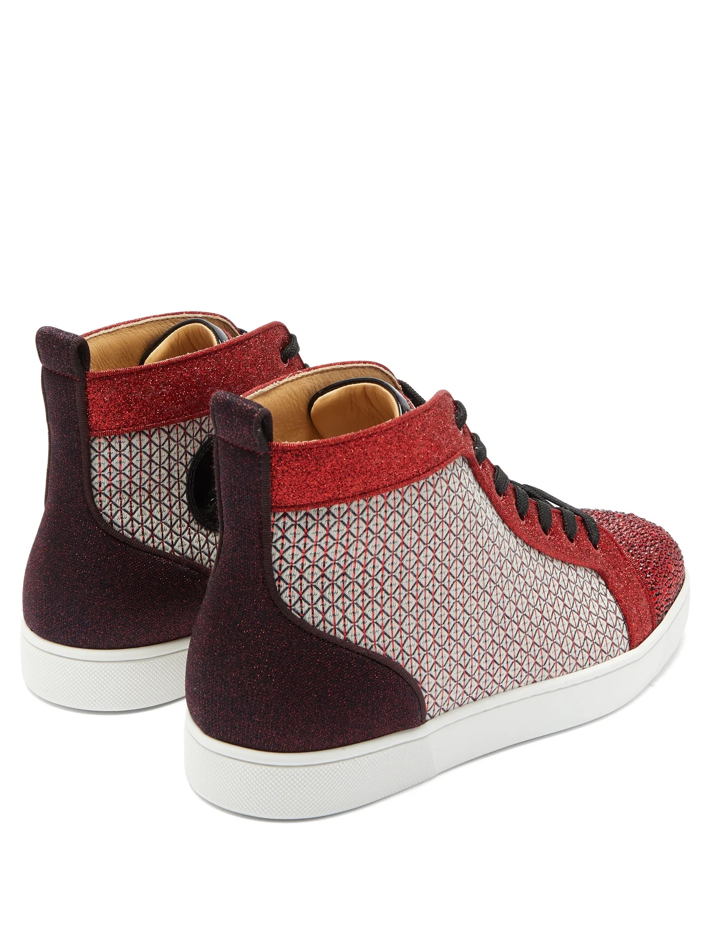 Louis Strass crystal-embellished high-top trainers - 4