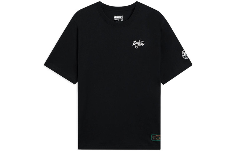 Li-Ning BadFive Graphic Loose Fit T-shirt 'Black' AHSS725-3 - 1