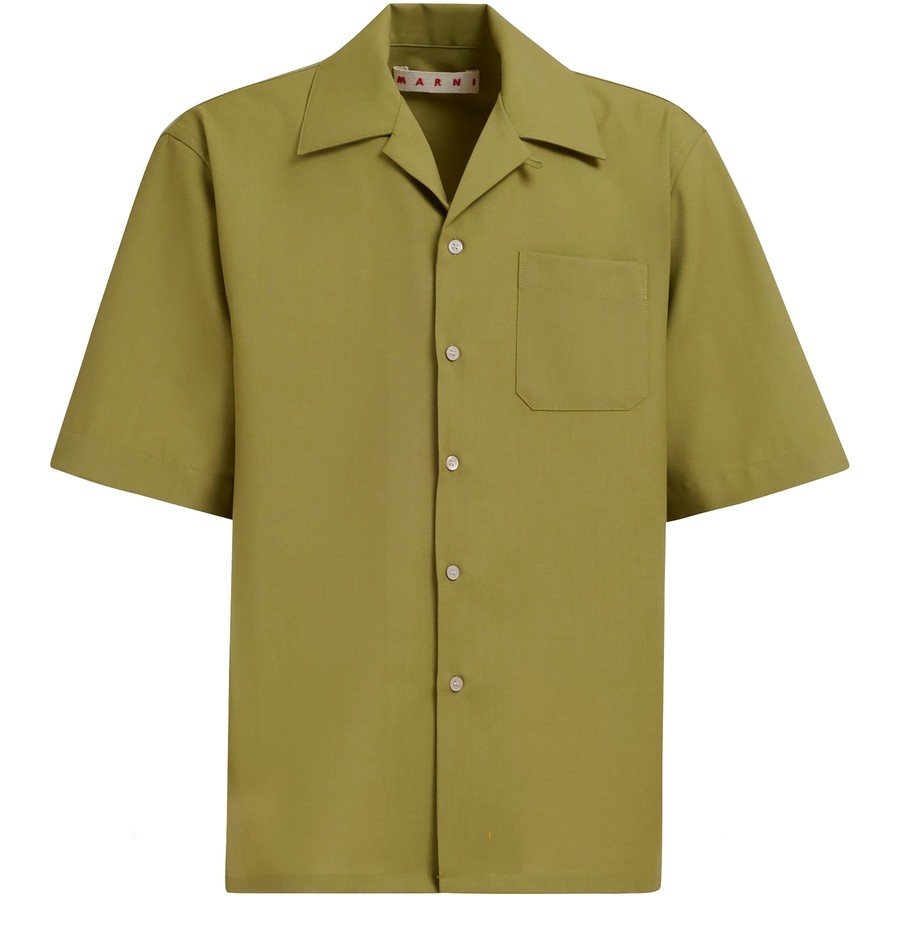 Tropical Wool Bowling Shirt - 1
