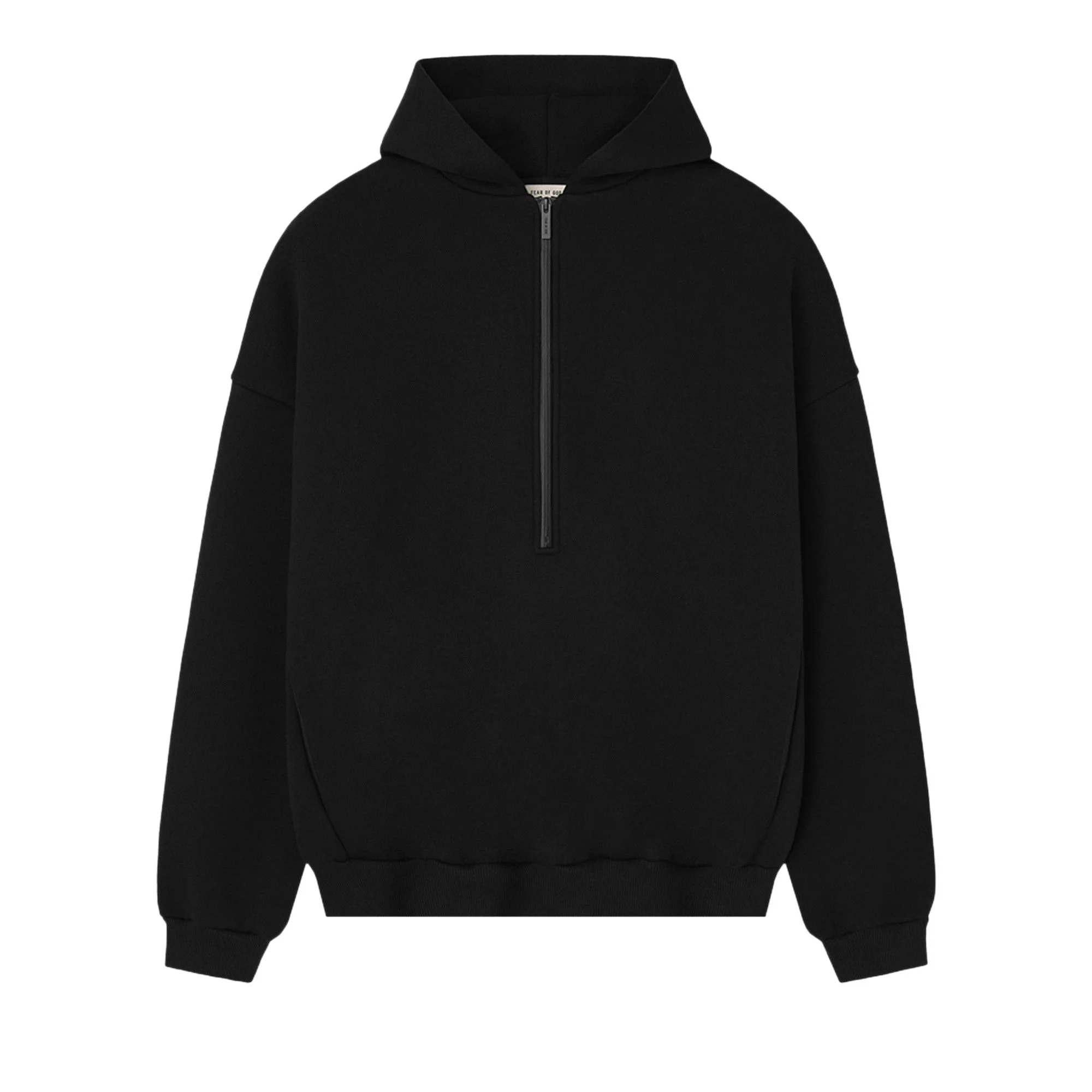 Fear of God Athletic Halfzip Hoodie 'Black' - 1
