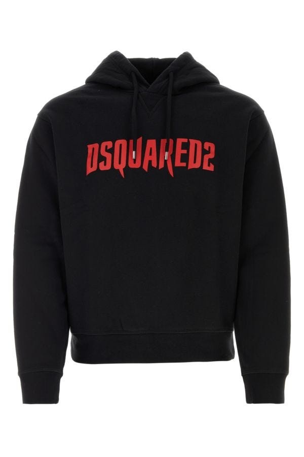 Dsquared Man Black Cotton Sweatshirt - 1