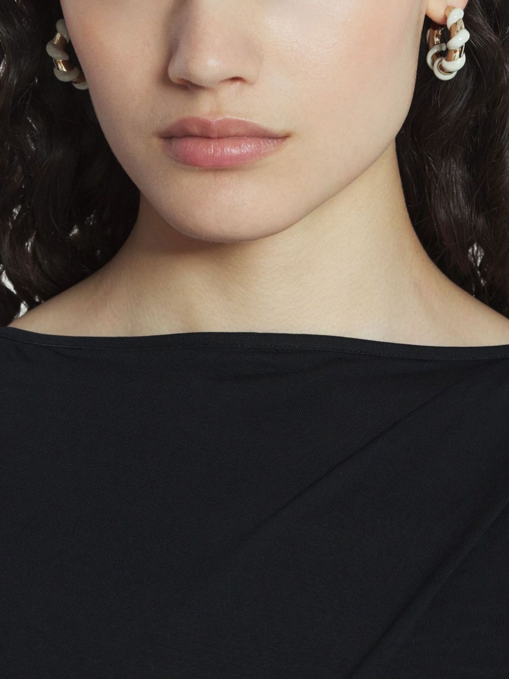 twist hoop earrings - 2