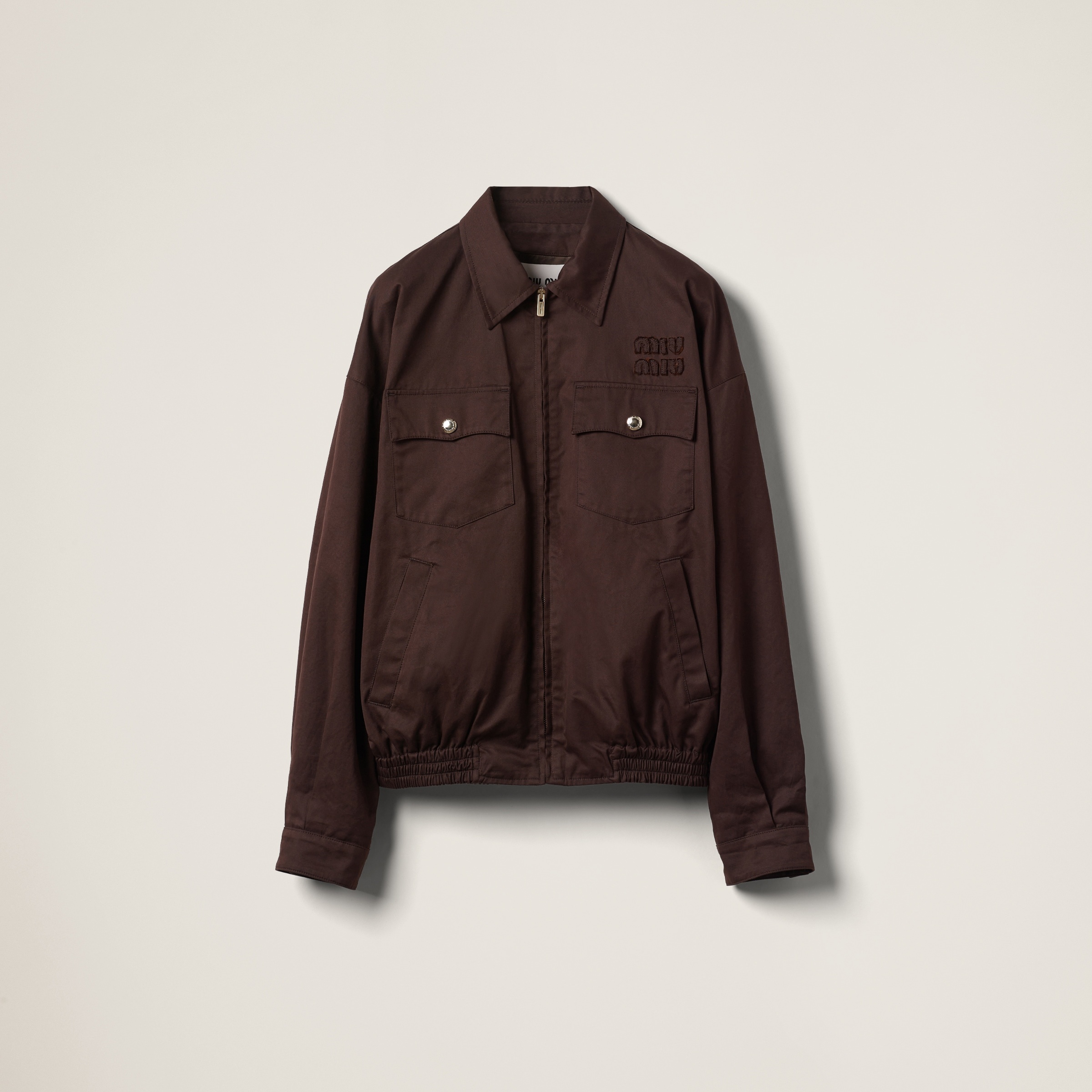 Washed gabardine blouson jacket - 1