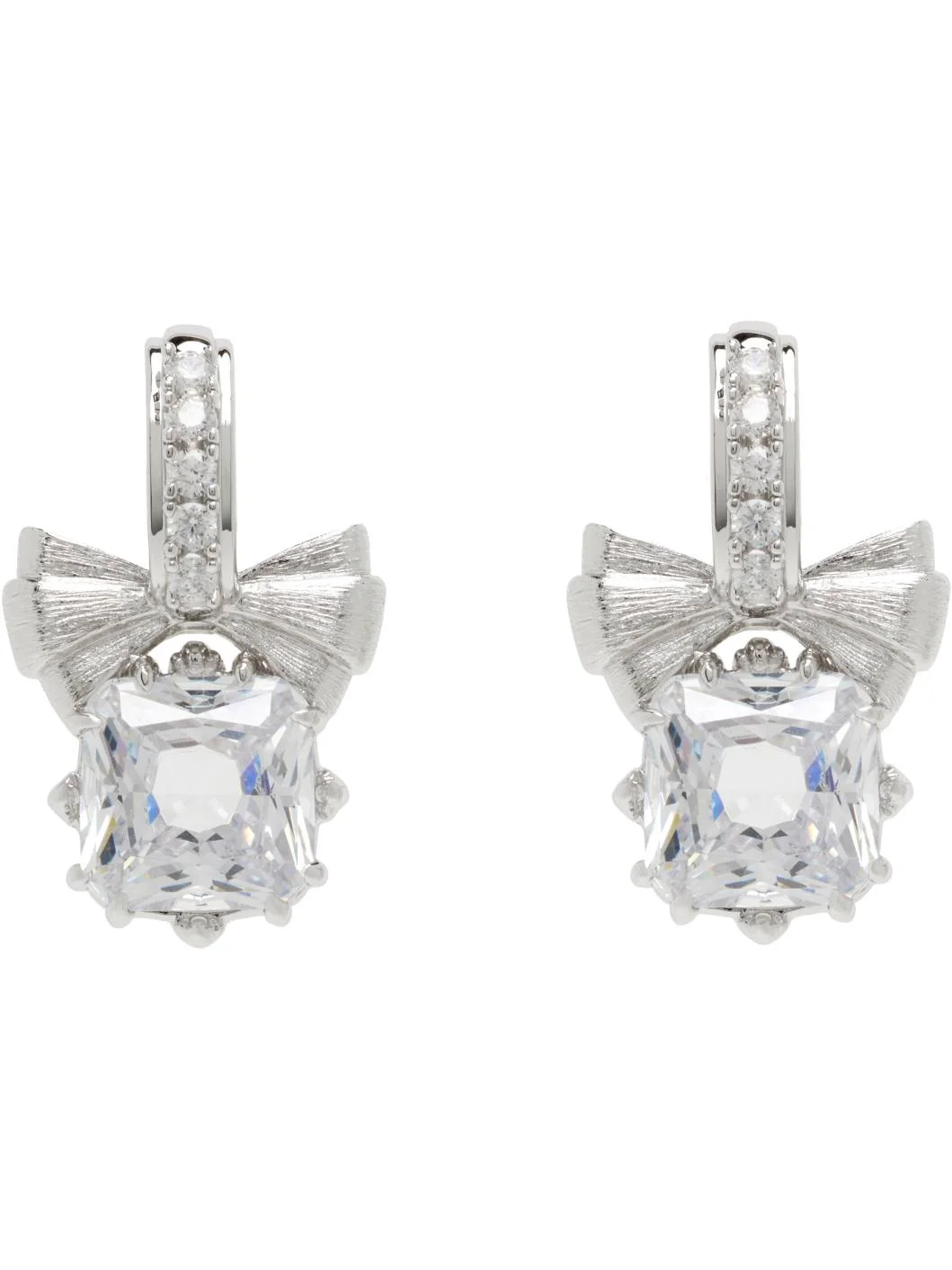 YVMIN Edition Silky Bowknot Gemstone Earrings - 1