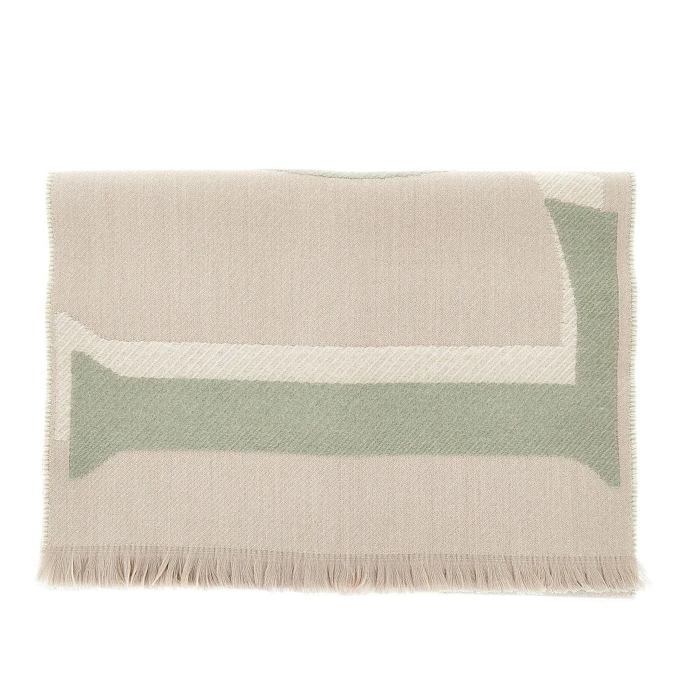 CASHMERE AND WOOL BLEND SCARF - 1