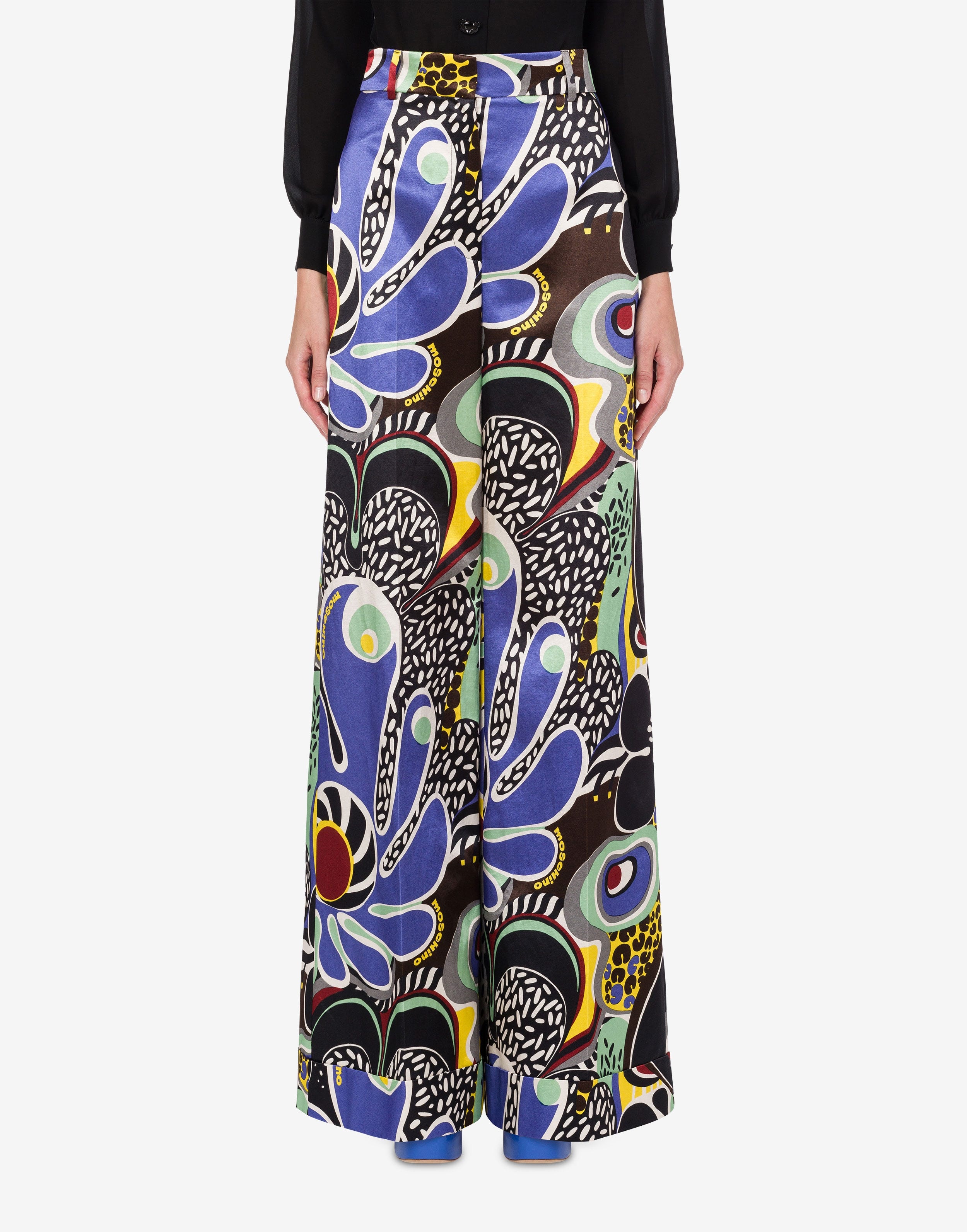 PSYCHEDELIC PRINT PALAZZO TROUSERS - 2