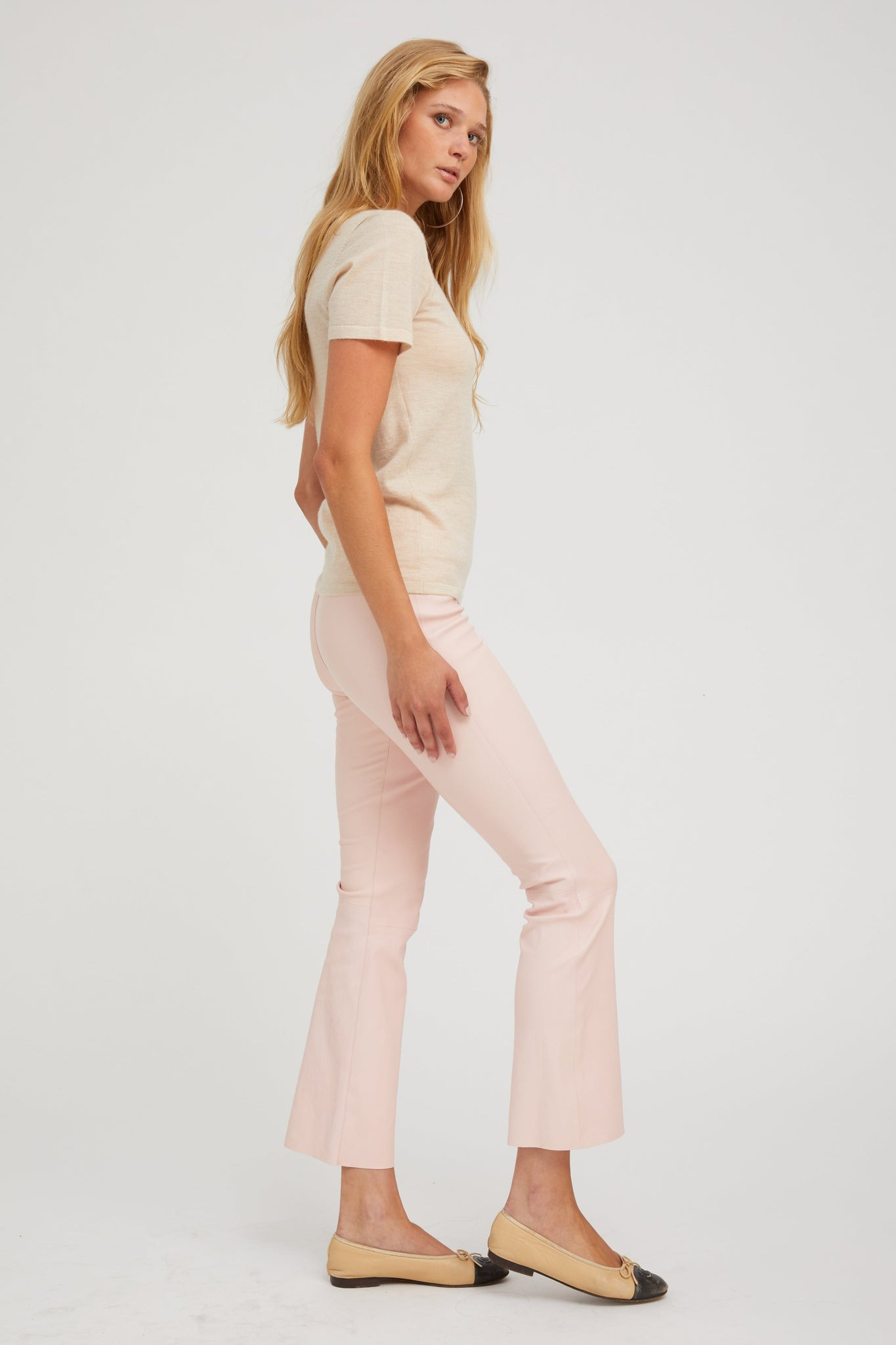SANDSTONE ULTRA FINE CASHMERE TEE - 3