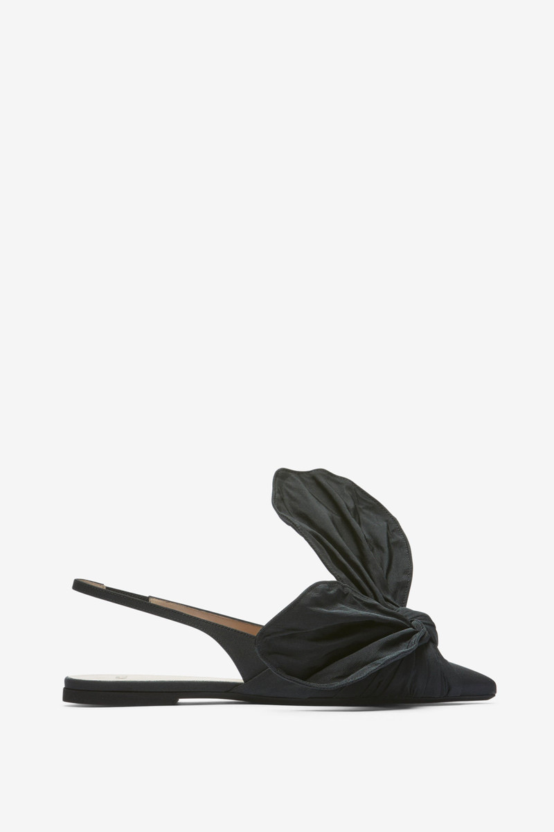 BOW-DETAIL SLINGBACK BALLET PUMPS 1