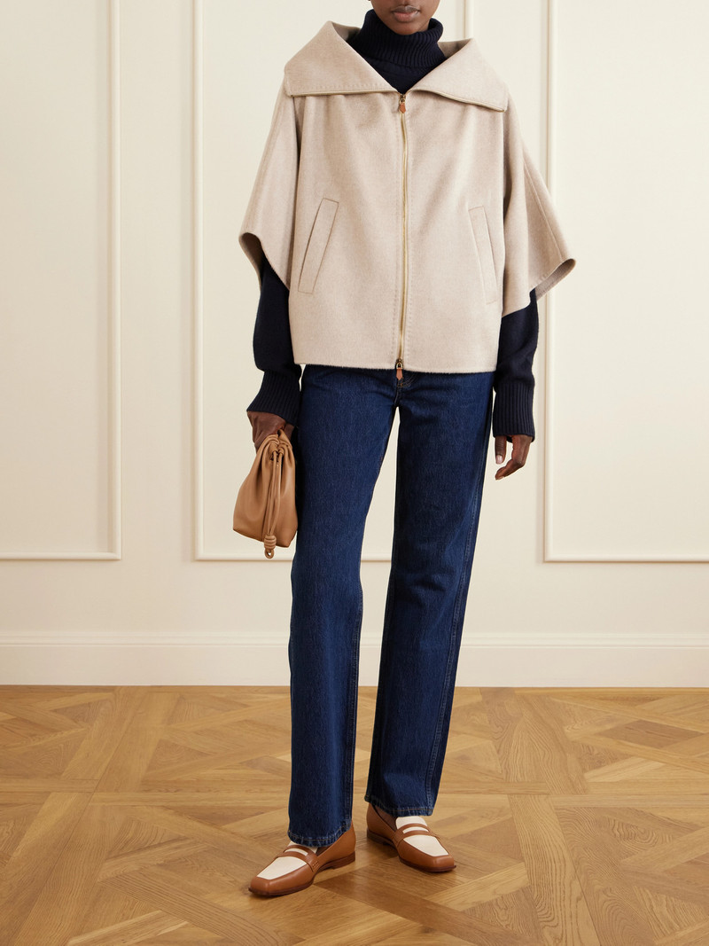 Max Mara Draped Cashmere Short Coat outlook