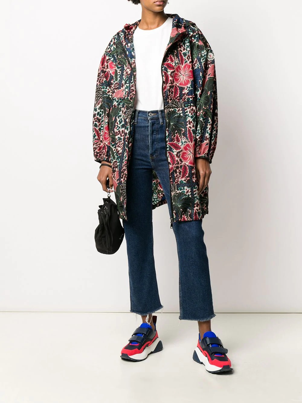 floral print raincoat - 2