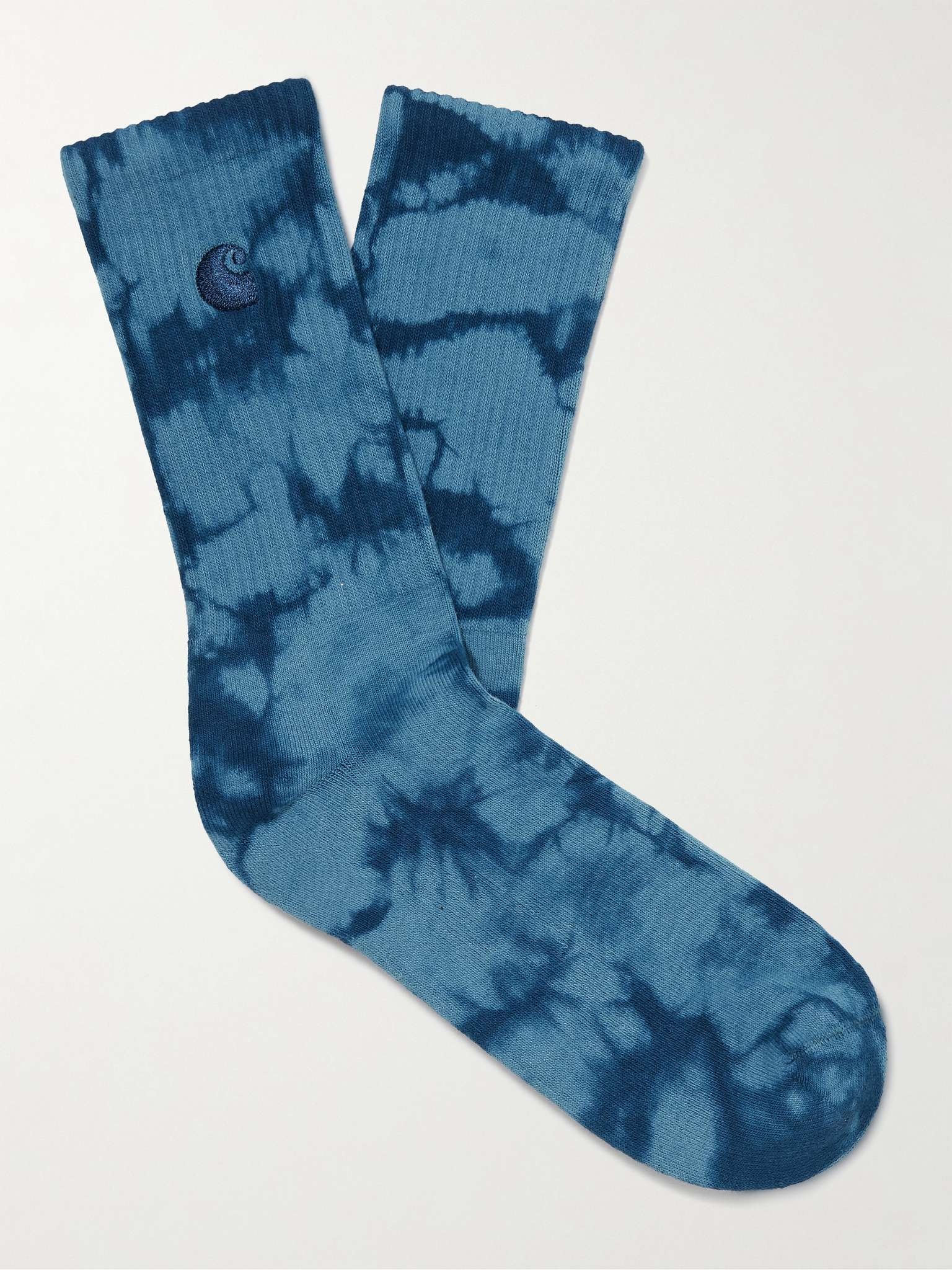 Vista Tie-Dyed Cotton-Blend Socks - 1