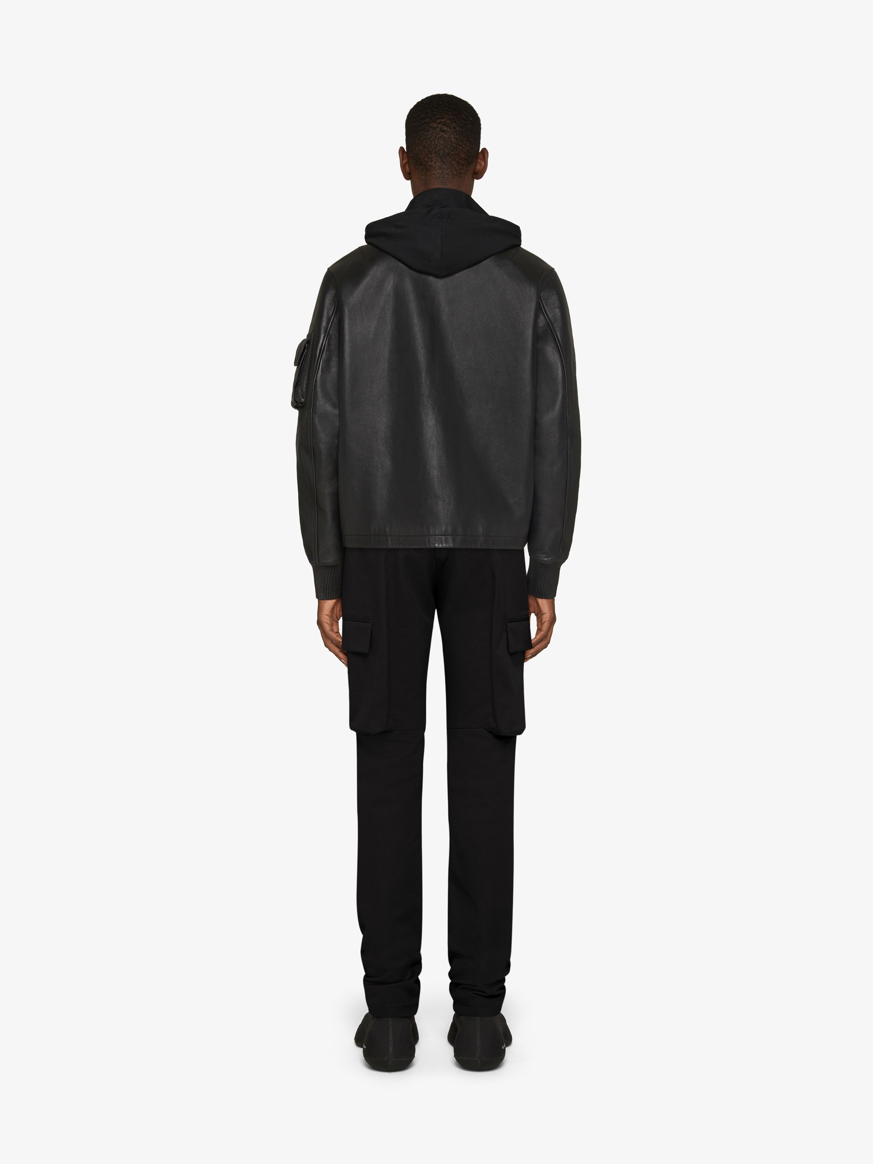 SLIM FIT CARGO PANTS IN WOOL - 4