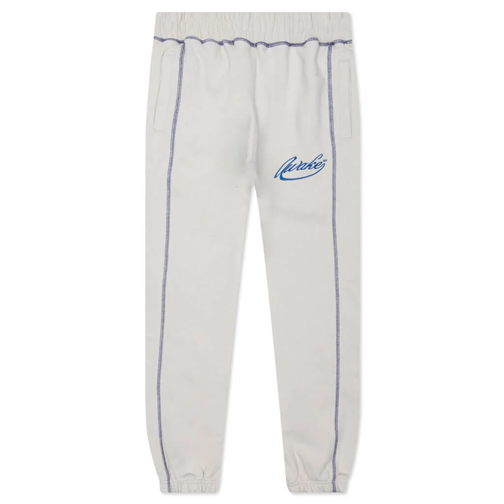 AWAKE SCRIPT LOGO SWEATPANT - CREAM - 1
