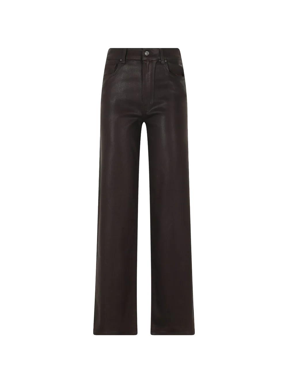 Sasha coated logo-patch straight-leg jeans - 1