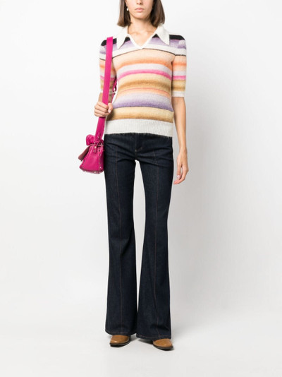 Missoni striped knitted polo top outlook