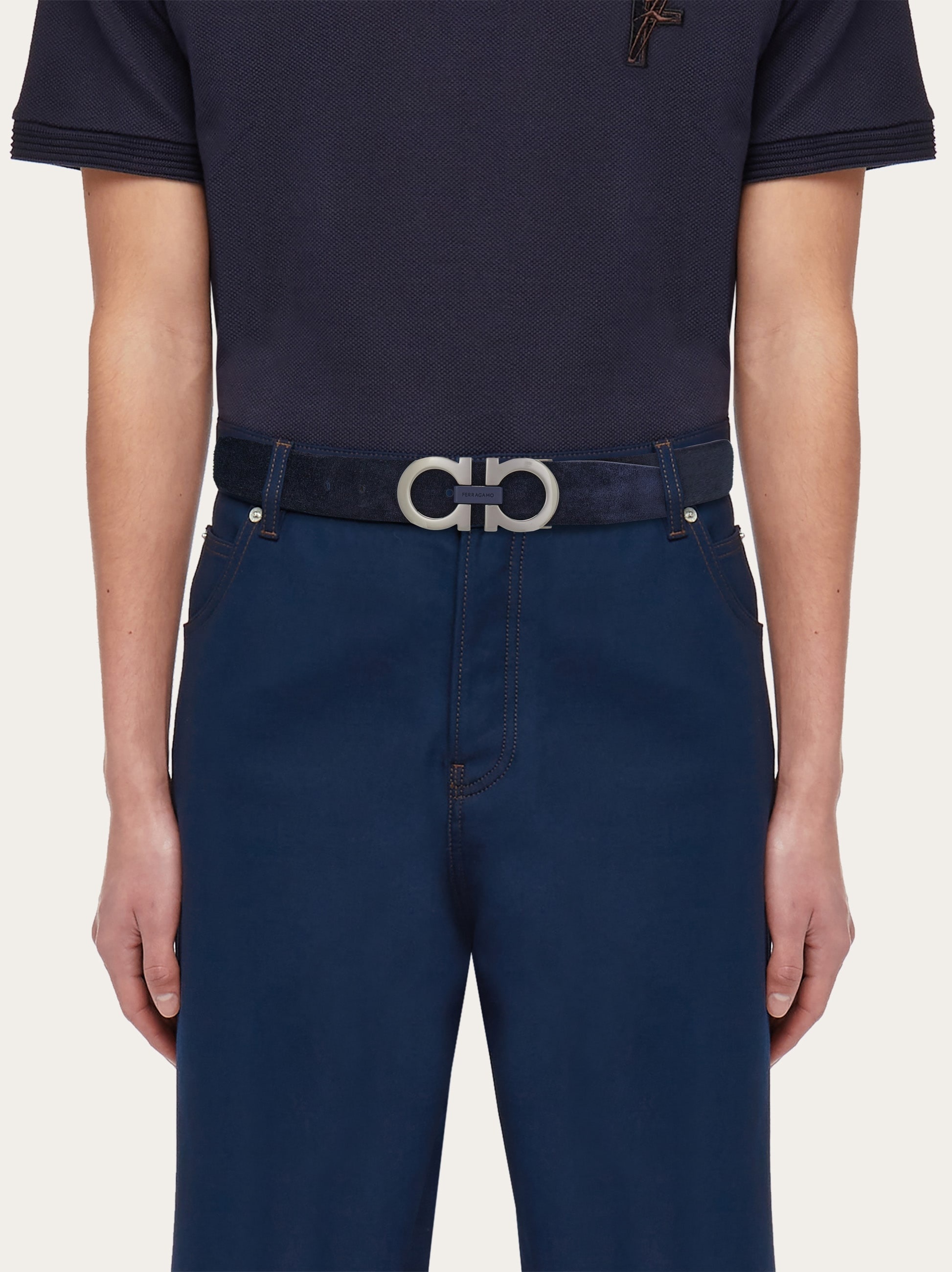 Adjustable Gancini belt - 4