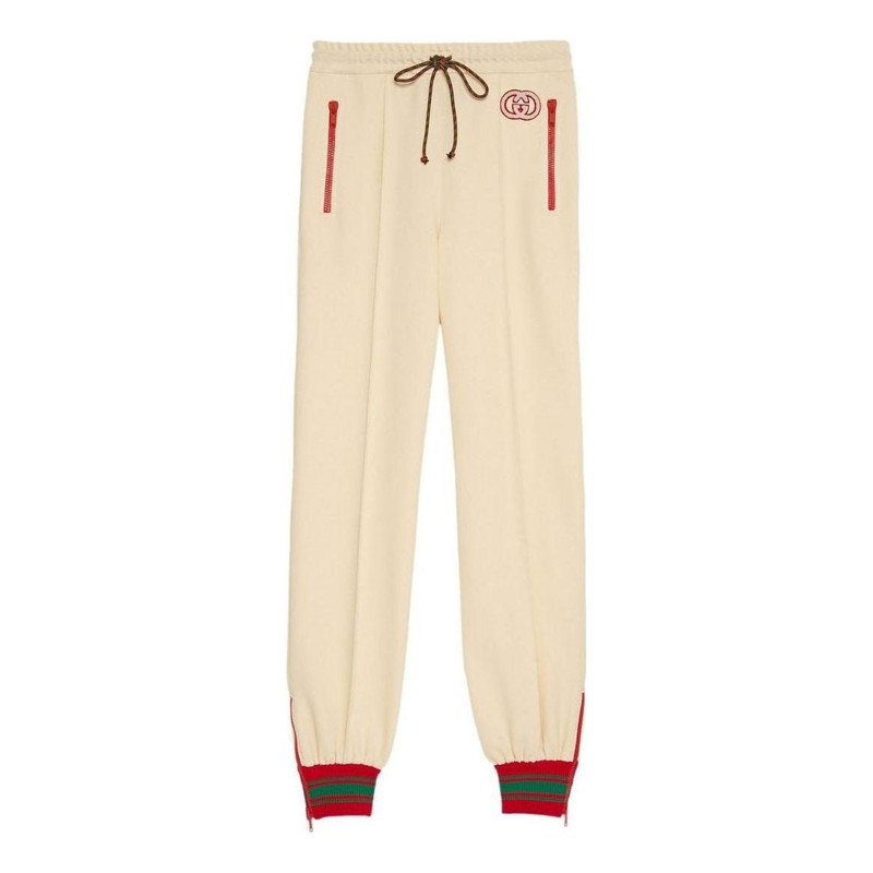 (WMNS) Gucci Polyester Blend Jogging Pants 'Ivory' 734577-XJEWO-9782 - 1