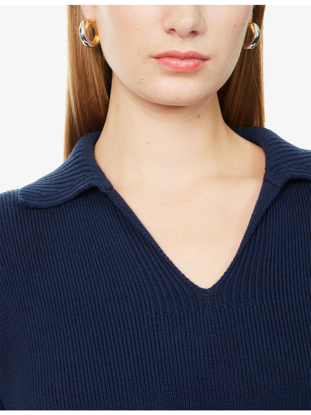 Saloon V-Neck Cotton Jumper - 5