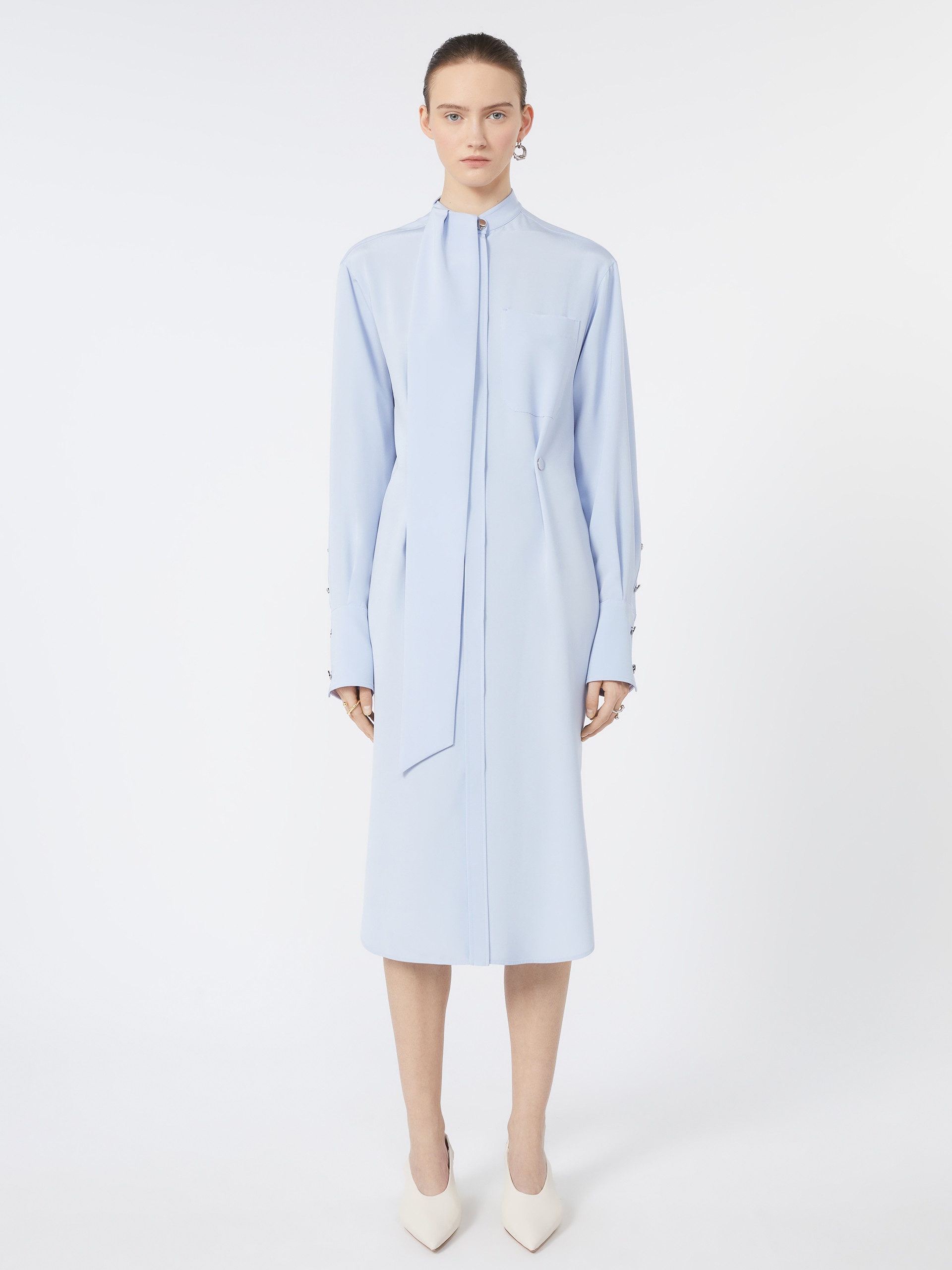 ESOPO Shirt dress with scarf - 3