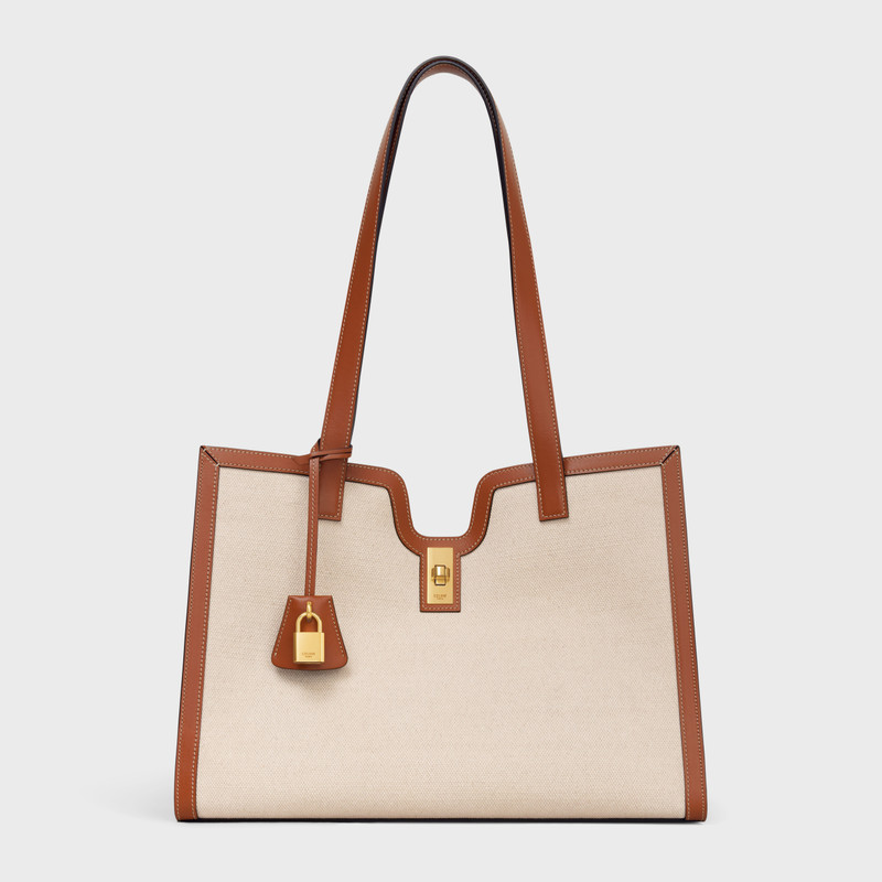 CABAS 16 in TEXTILE AND CALFSKIN 5