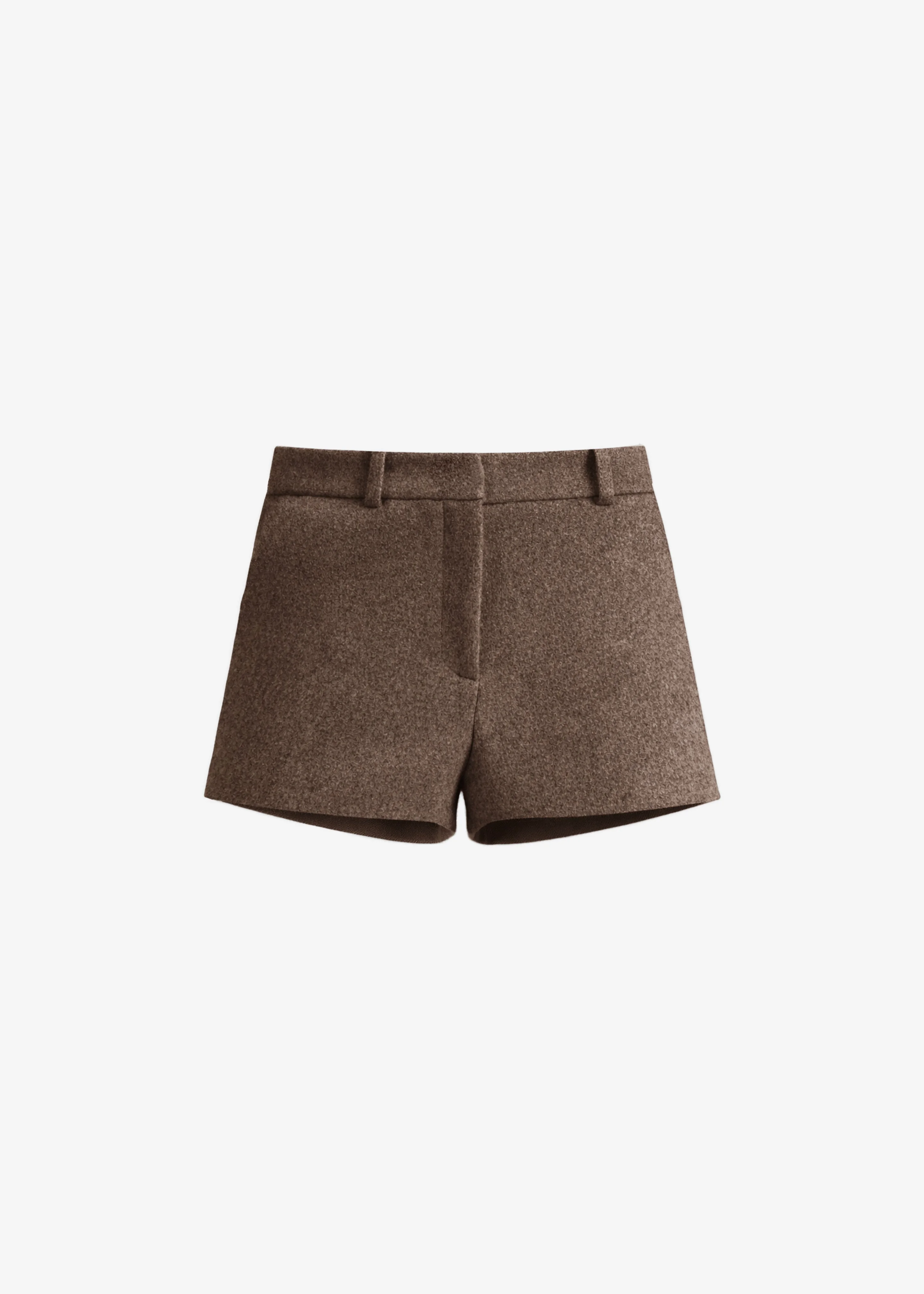 Kate Mini Shorts - Brown Melange - 1