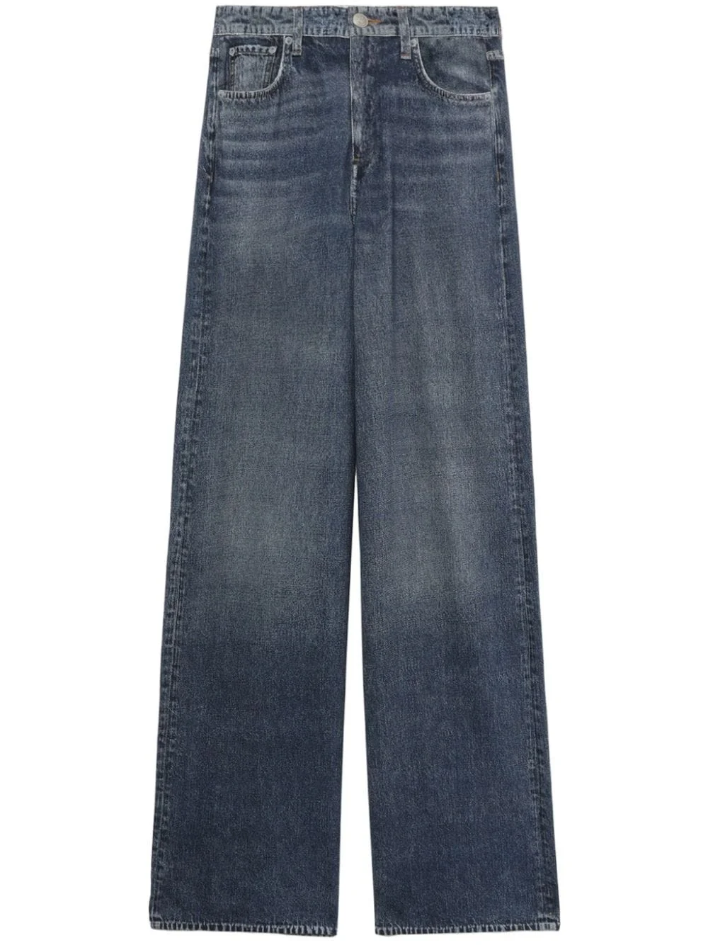 mid-rise wide-leg jeans - 1