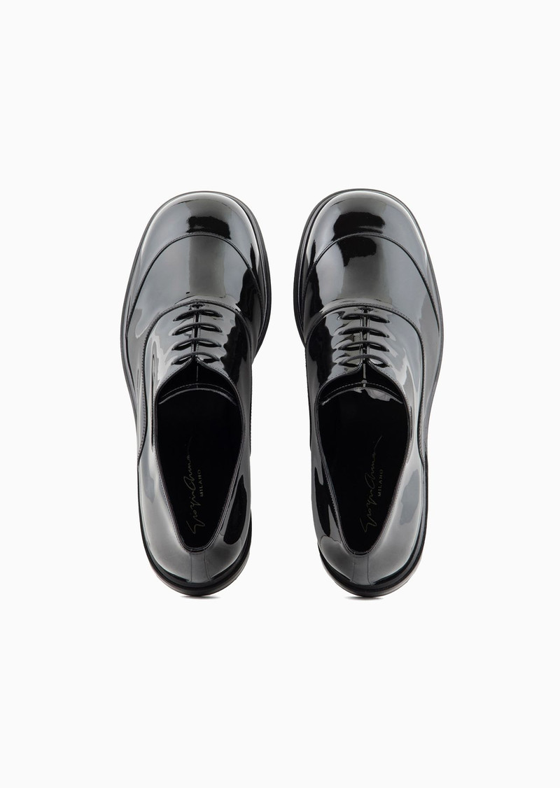 Patent-leather Derby shoes 5