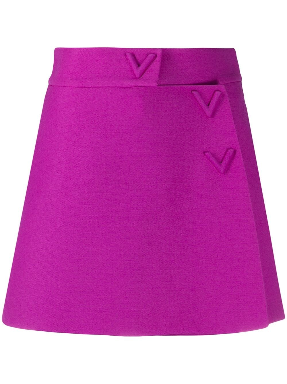 V-logo A-line mini-skort - 1