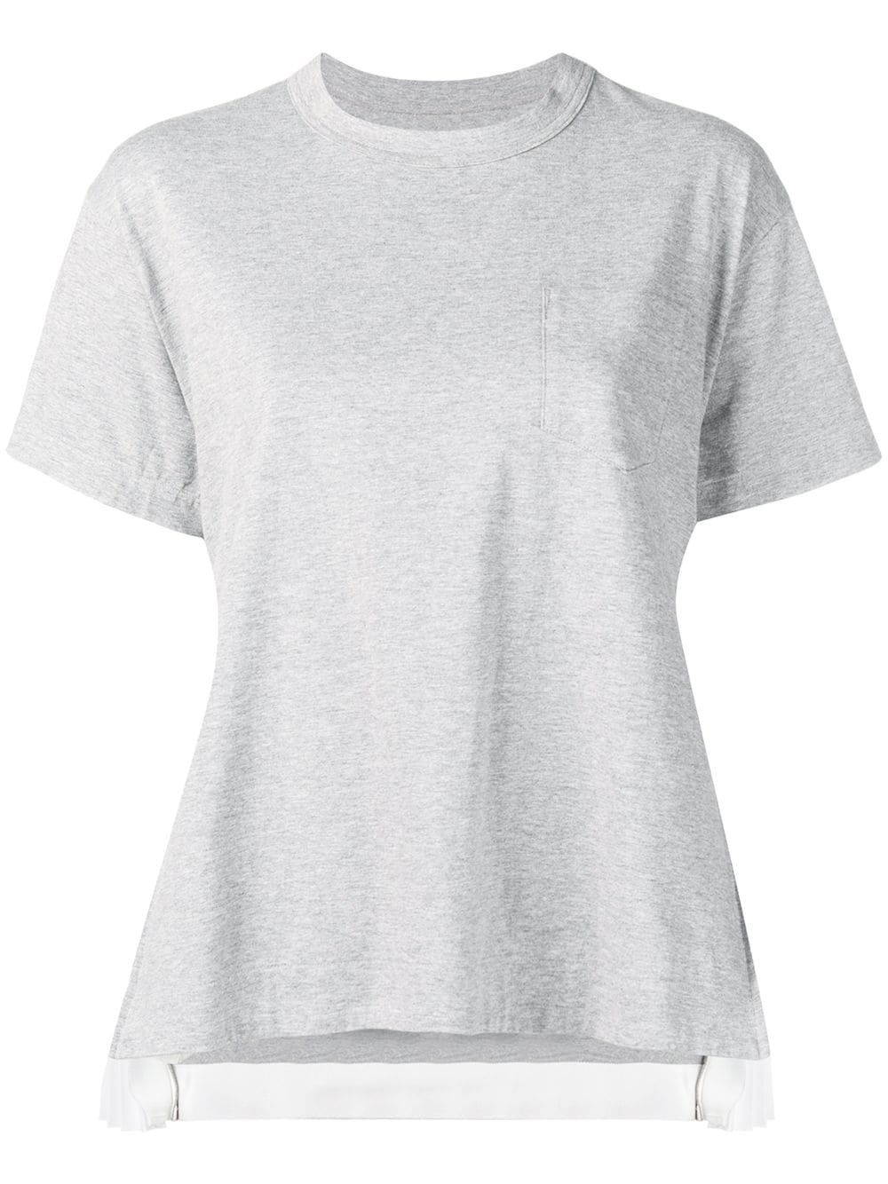 side pleats T-shirt - 1