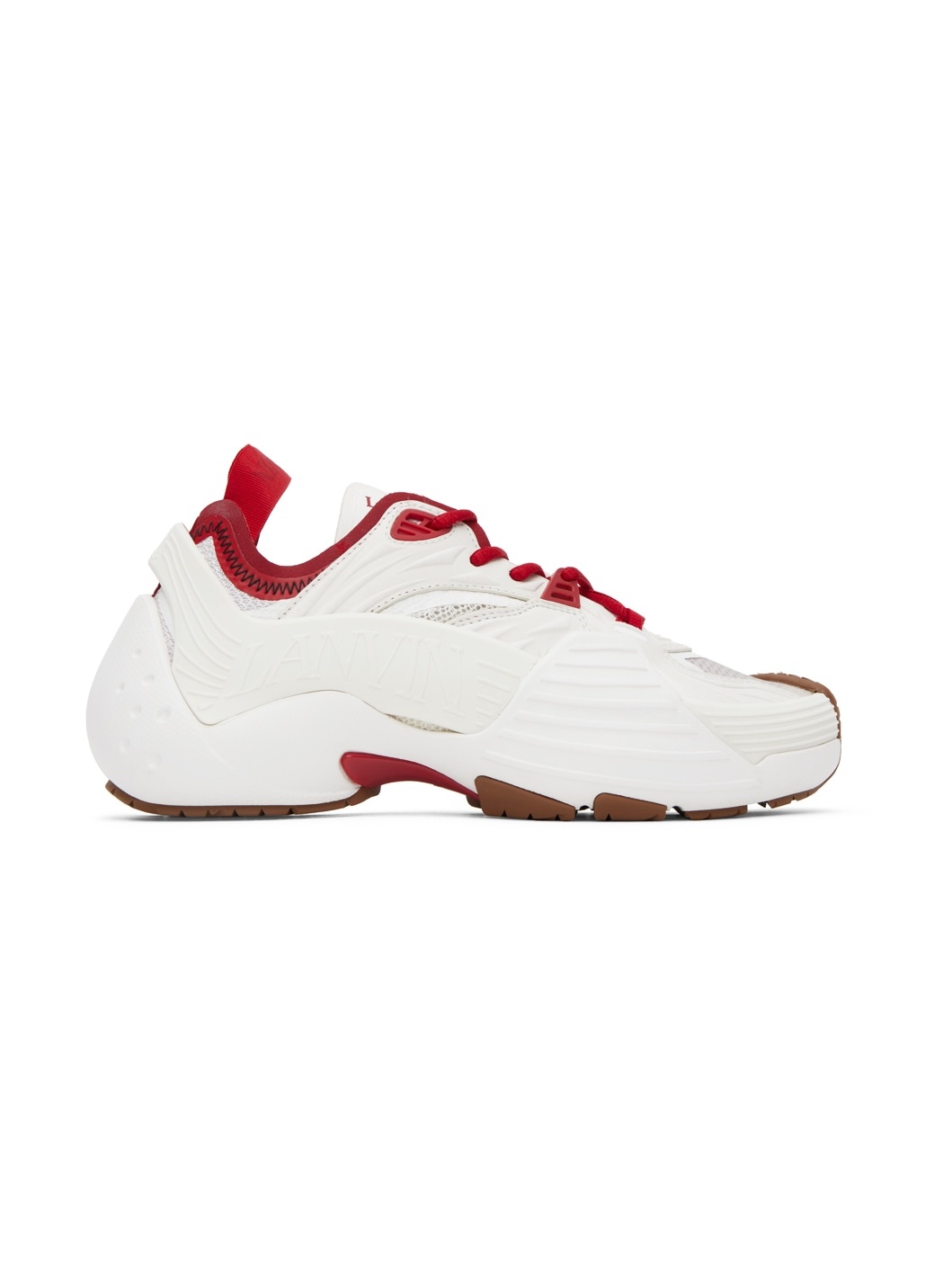SSENSE Exclusive Red & White Flash-X Sneakers - 1