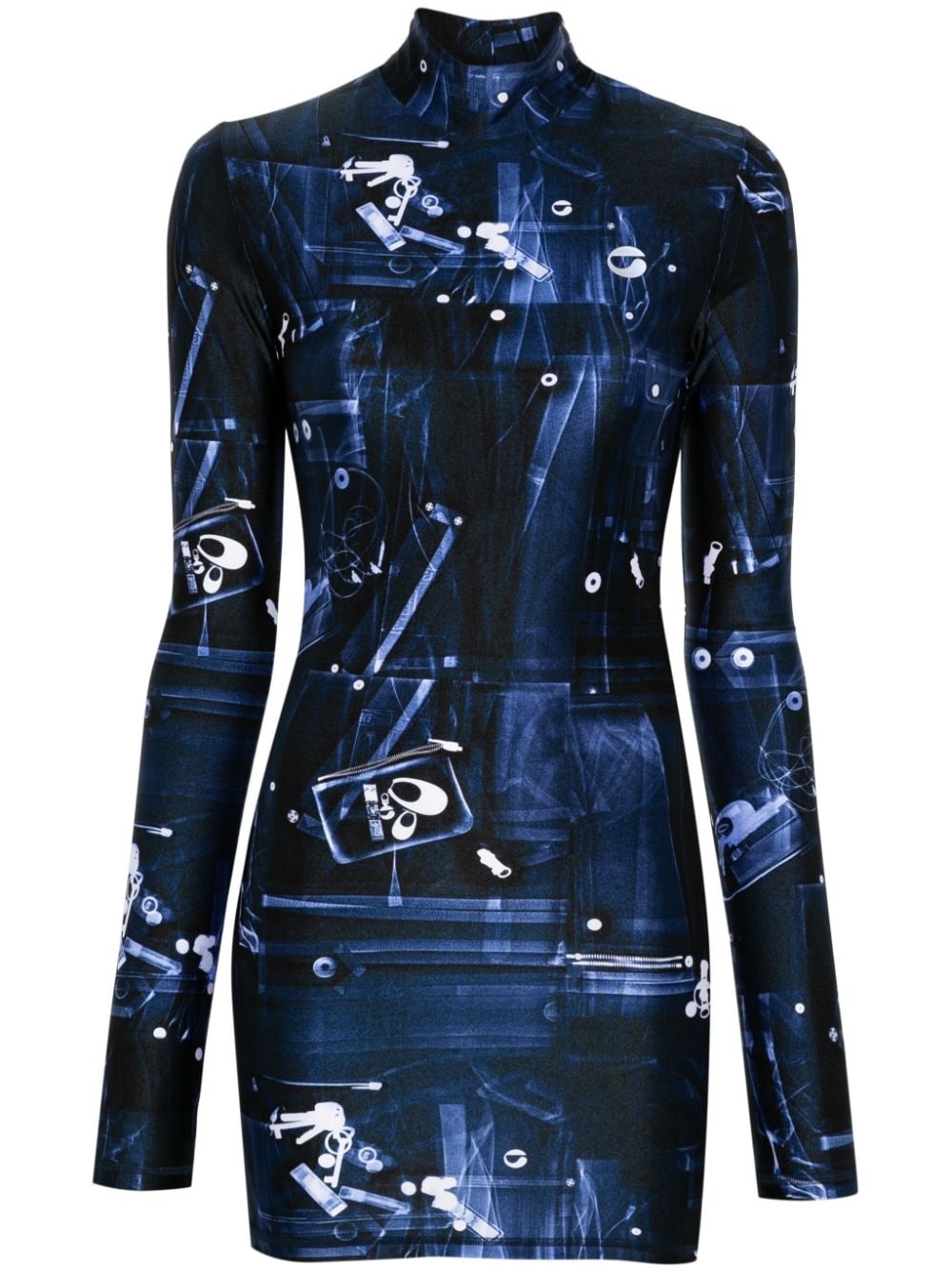 X-Ray-print mini dress - 1