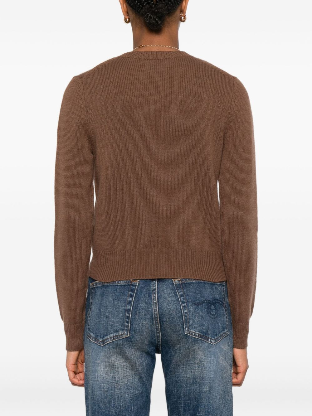 button-front cashmere cardigan - 4