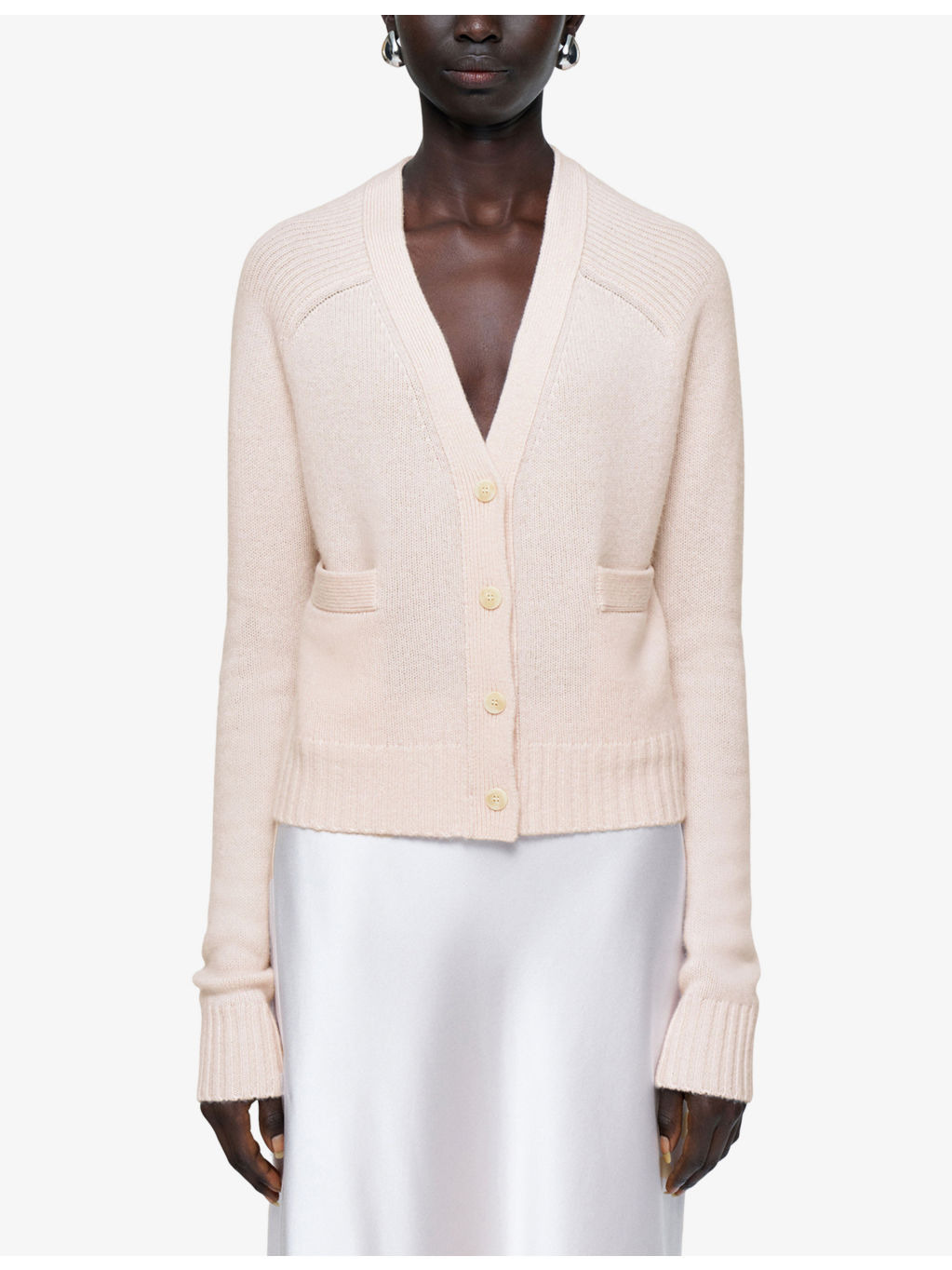 Open Relaxed-Fit Cashmere Cardigan - 3
