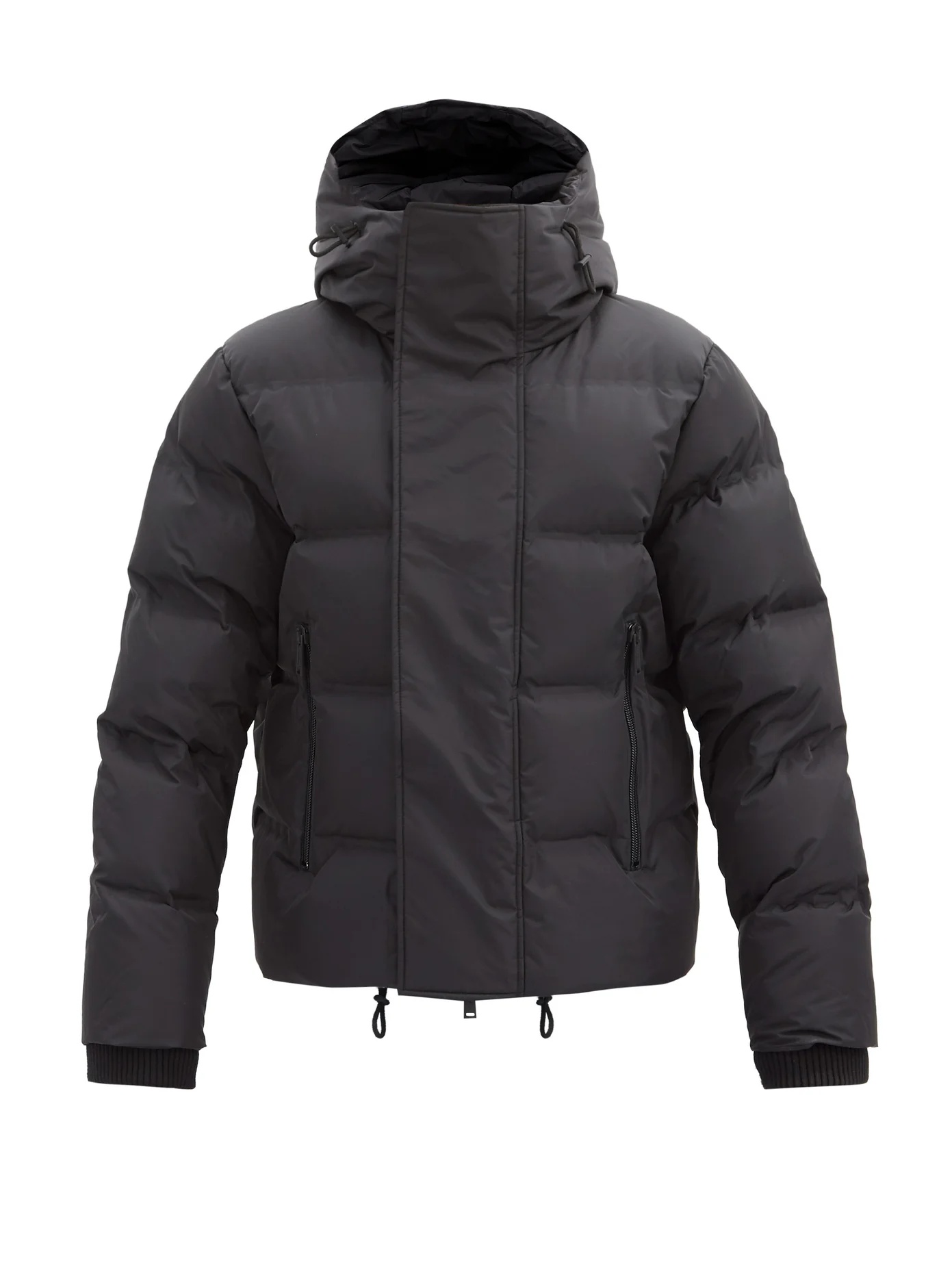 Funnel-neck quilted-shell jacket - 1