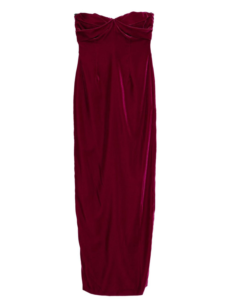 draped-detail dress 1