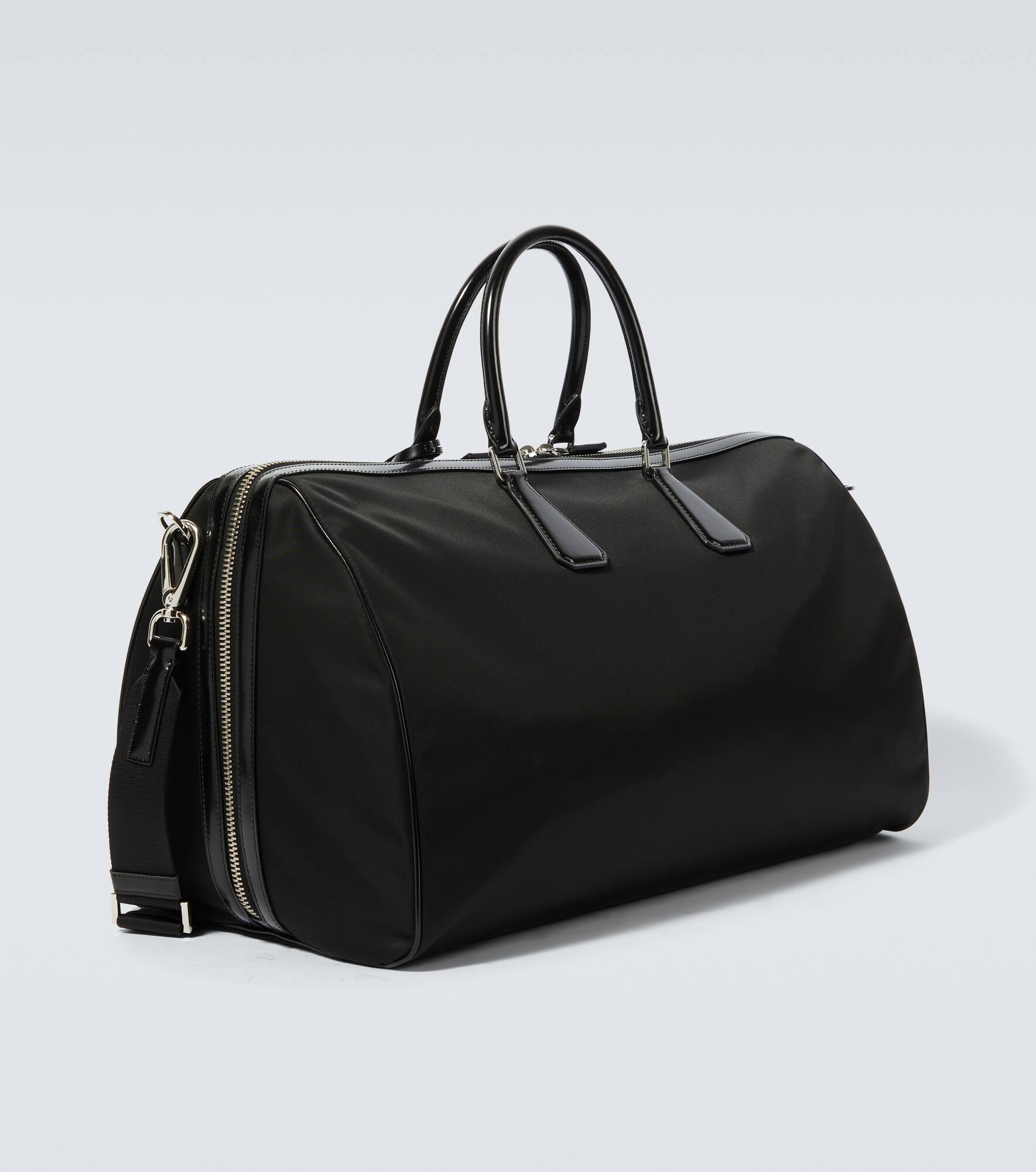 Leather-trimmed duffel bag - 5