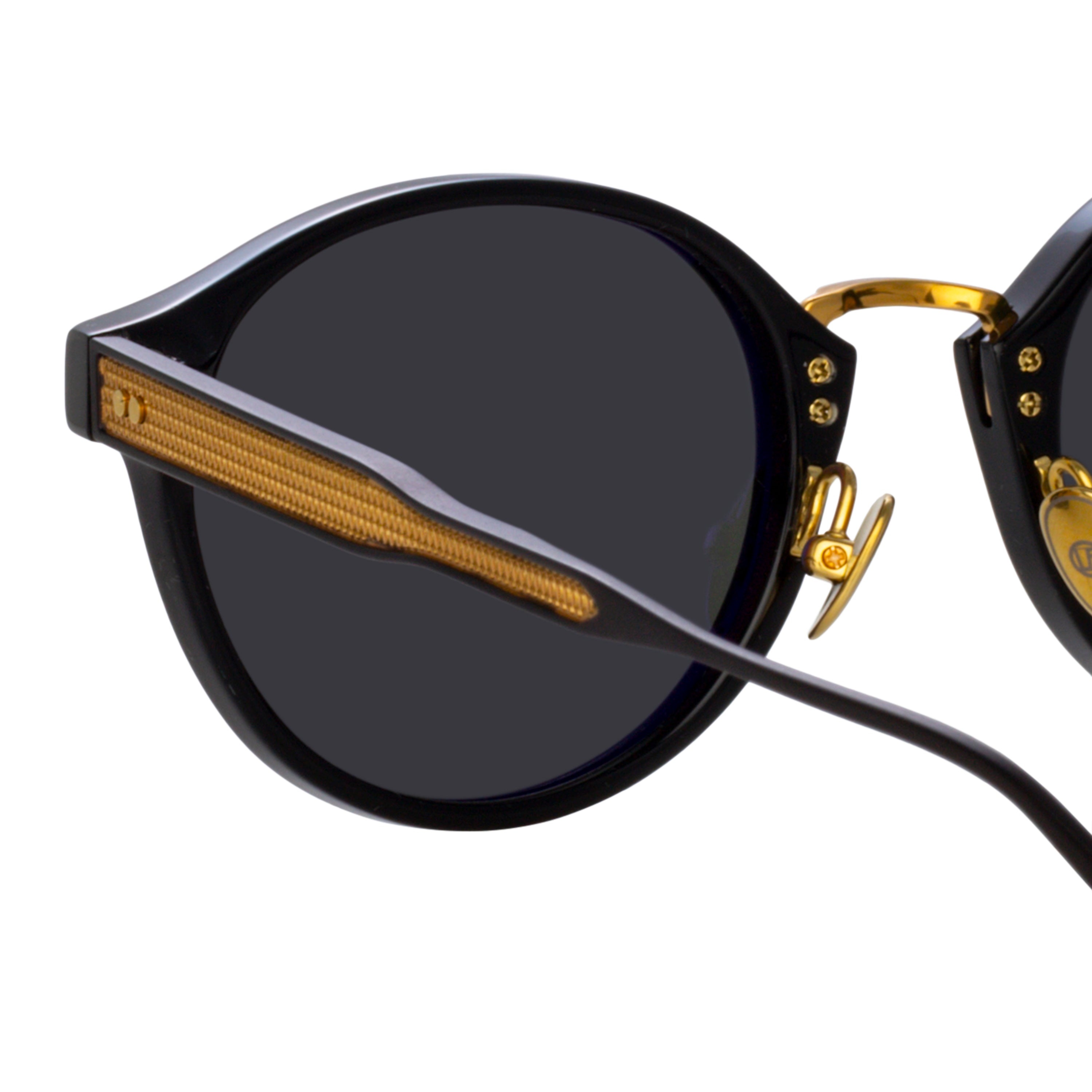 Marco Oval Sunglasses in Black - 5
