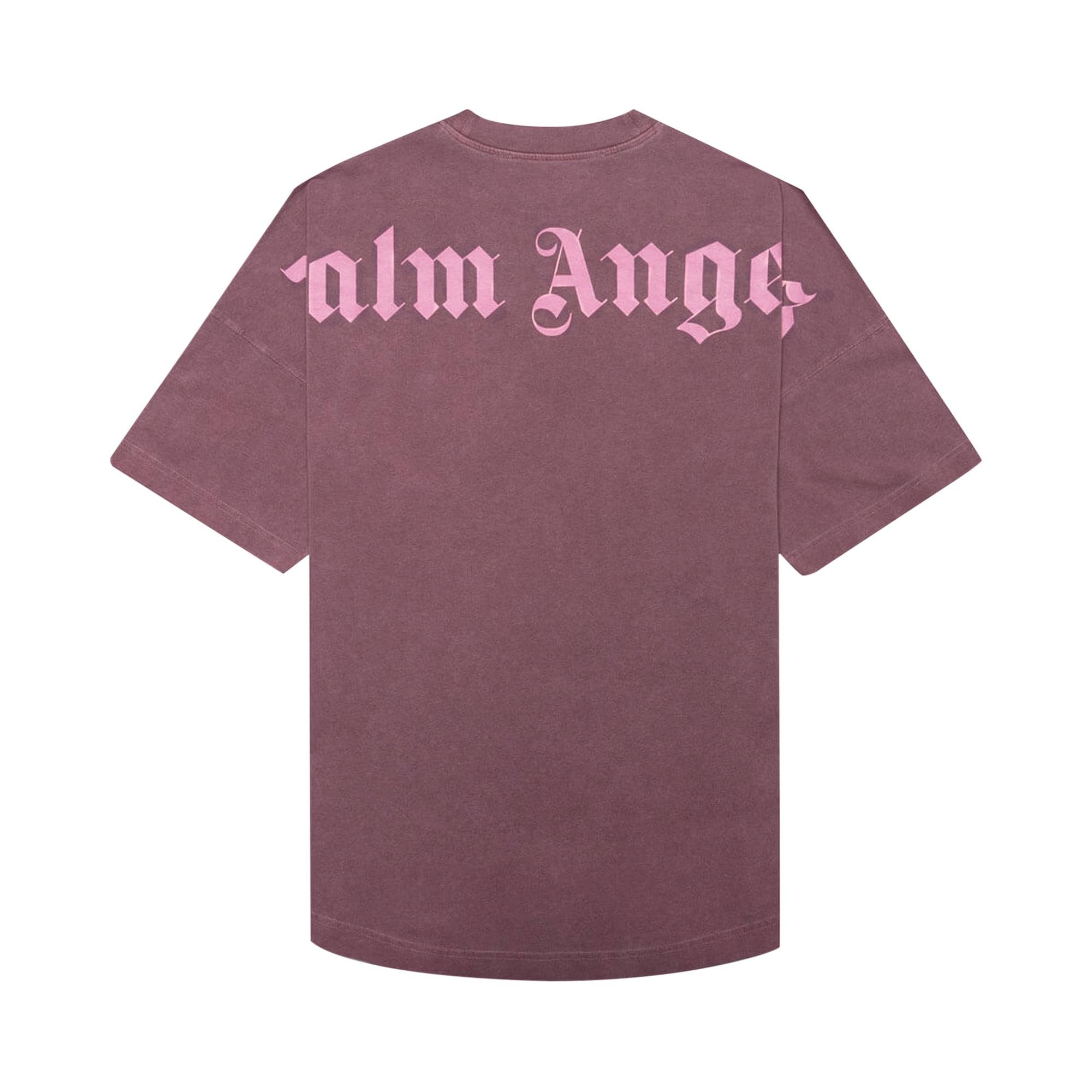 Palm Angels GD Classic Logo Over Tee 'Grape' - 2