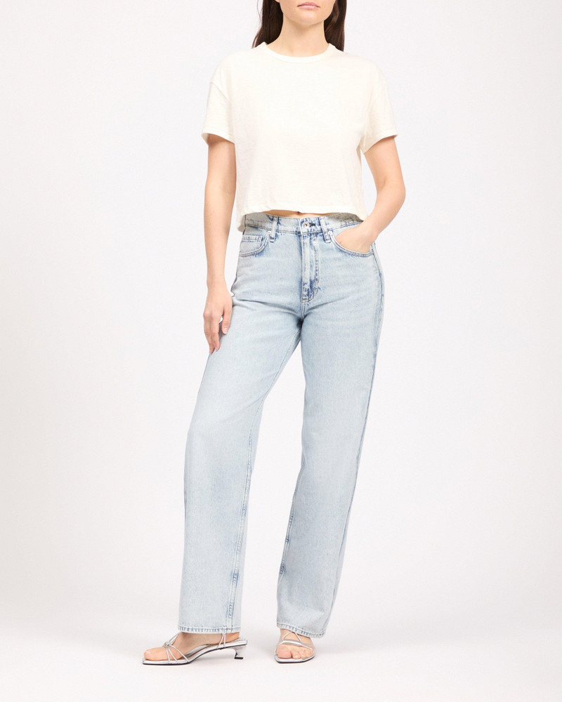 Shannon Relaxed Straight Jean High-Rise in Lightweight Rigid Denim 1