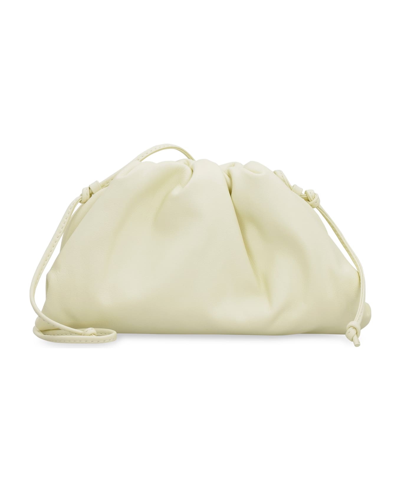 Pastel Yellow Nappa Leather Mini Pouch Clutch - 2
