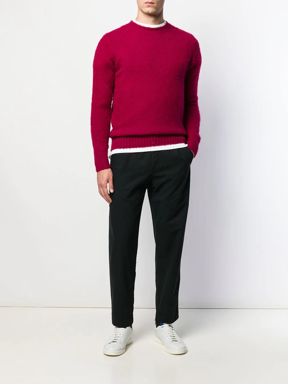 slim-fit crew neck jumper - 2