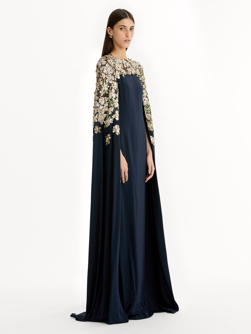 FLORAL SEQUIN EMBROIDERED CAFTAN 4