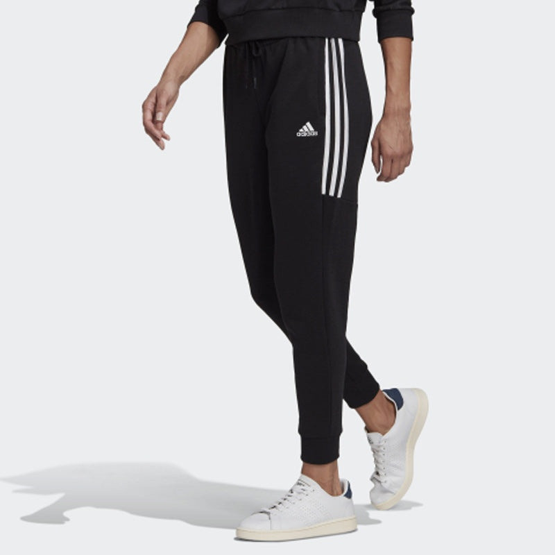 adidas (WMNS) adidas Essentials Cut 3-Stripes Pants Asia Sizing 'Black' GL1372 outlook