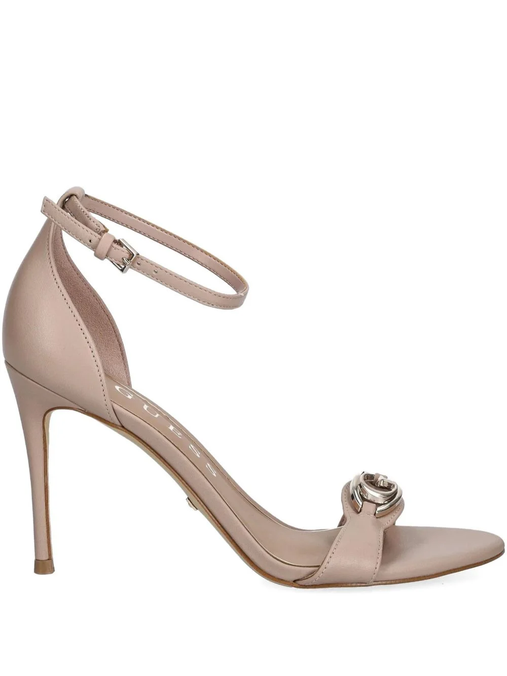 100mm leather heeled pumps - 1