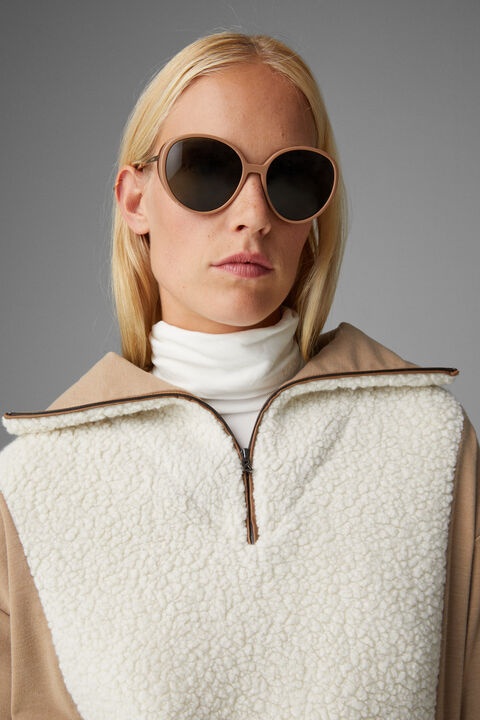 Tamina half-zippered sweater in Beige/Off-white - 5