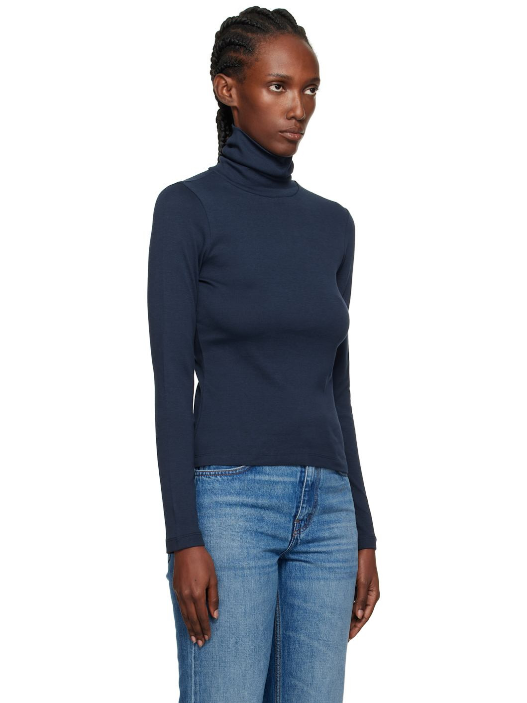 Navy Dinah Turtleneck - 2