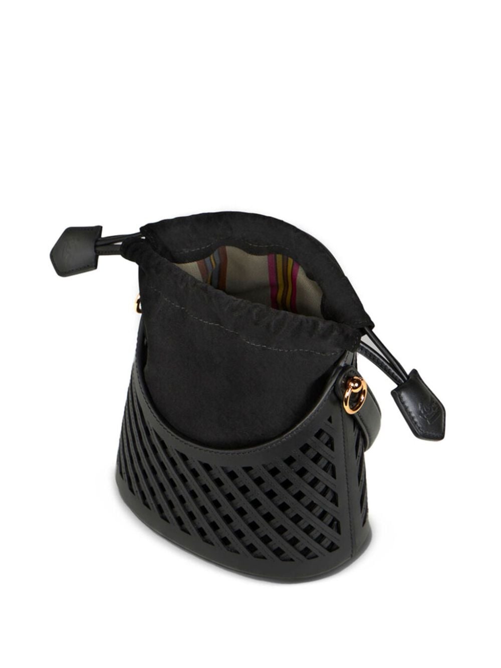 medium Saturno grid cut-out crossbody bag - 11
