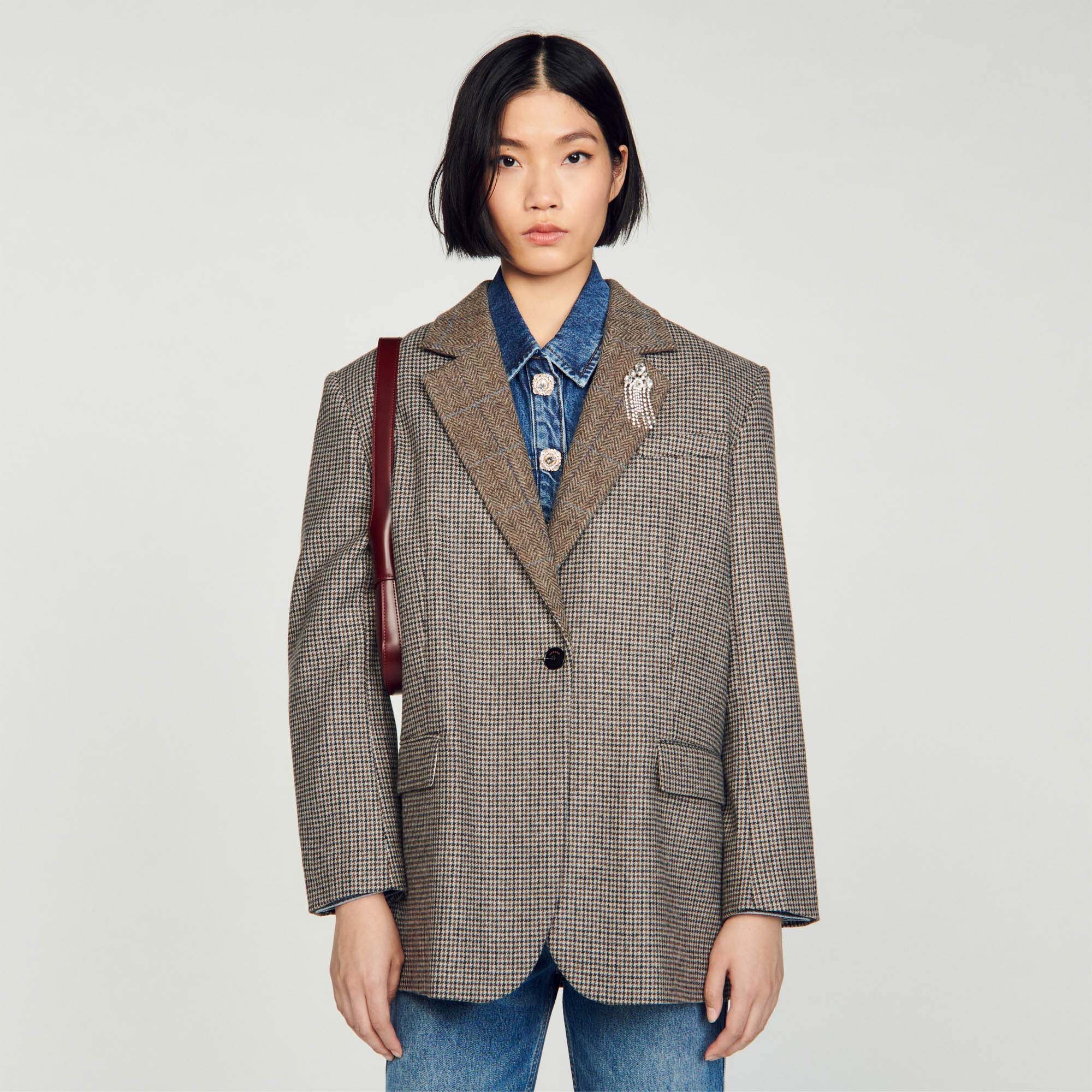 HOUNDSTOOTH BLAZER - 5